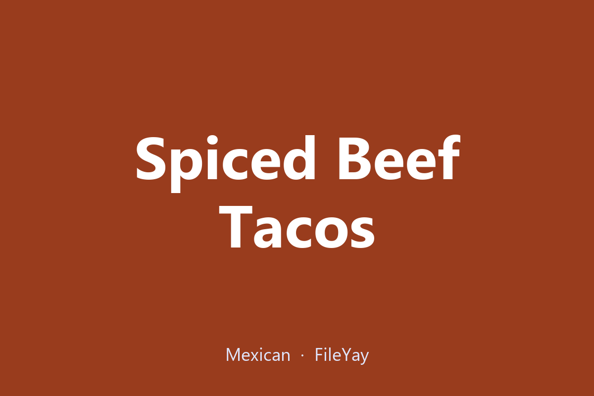 Taco Daging Sapi Berbumbu