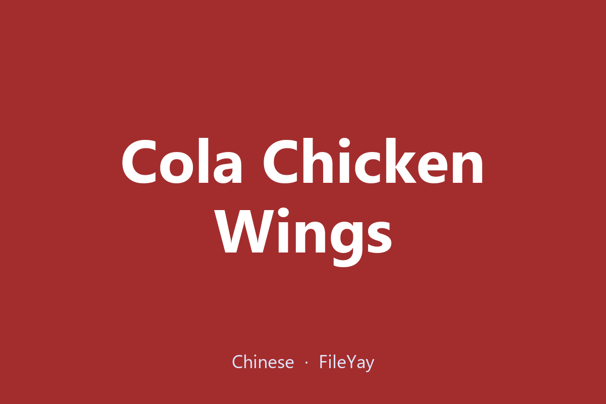 Sayap Ayam Cola