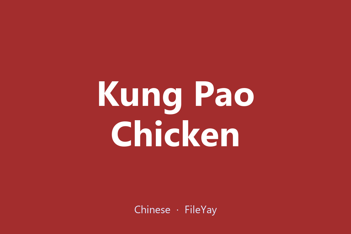 Ayam Kung Pao