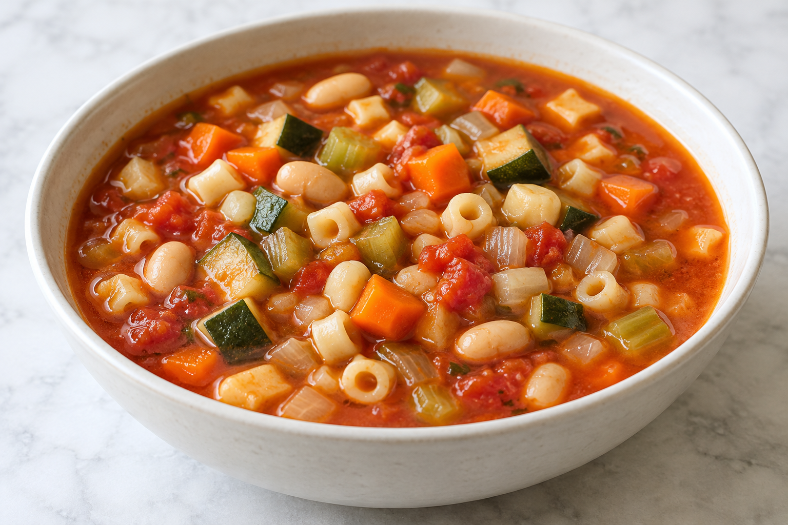 Sup Sayur Kacang Pasta