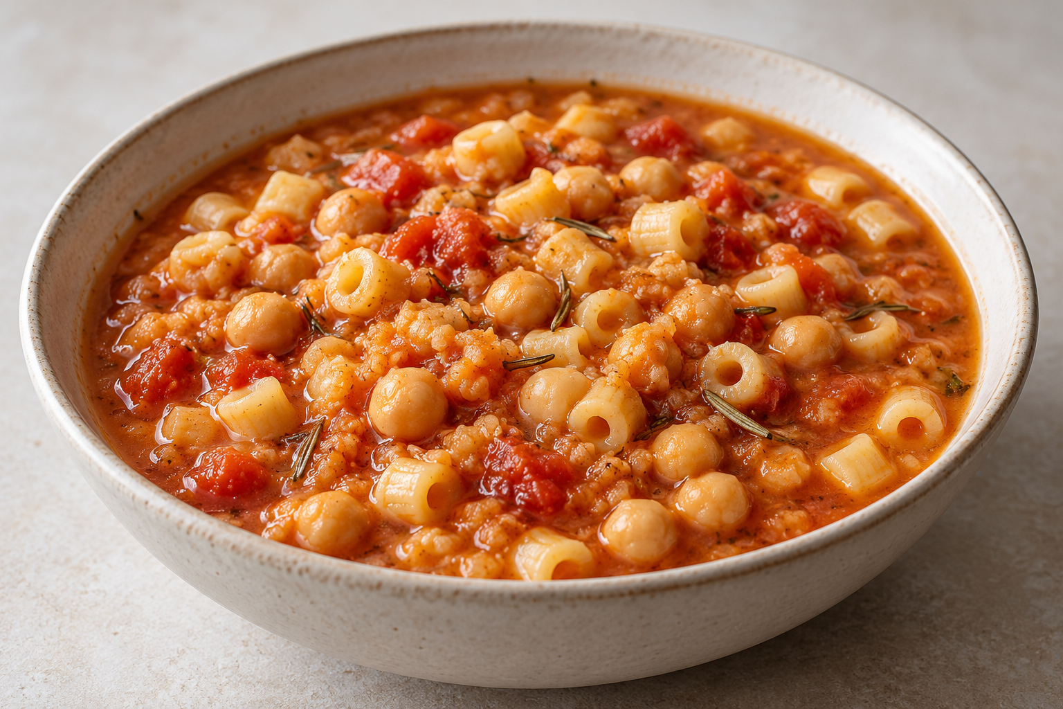 Sup Pasta Kacang Arab