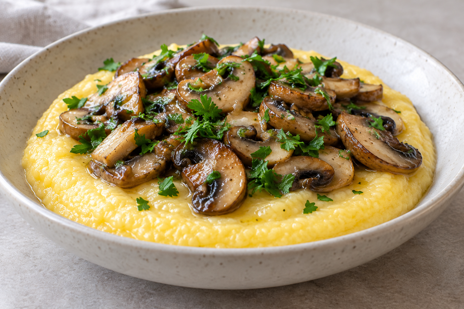 Polenta Jamur
